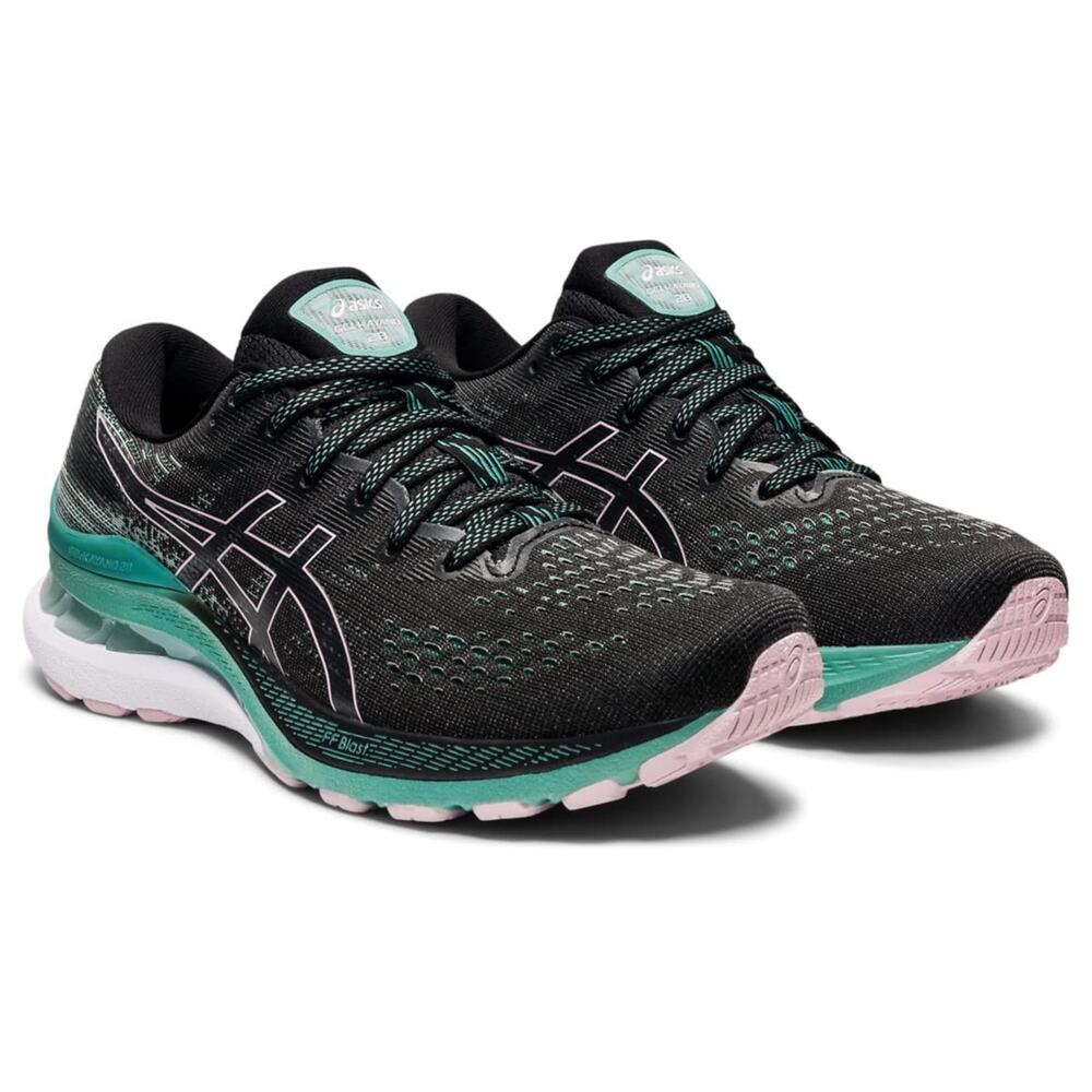 Asics Women's Gel Kayano 28 Running Shoes Black/Sage 11.5 M